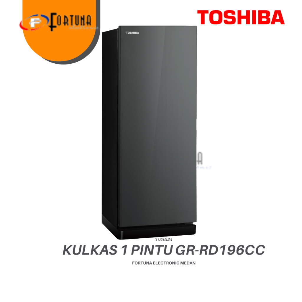 KULKAS 1 PINTU TOSHIBA GR RD196CC KULKAS 1PT LEMARI ES LOW WATT MEDAN