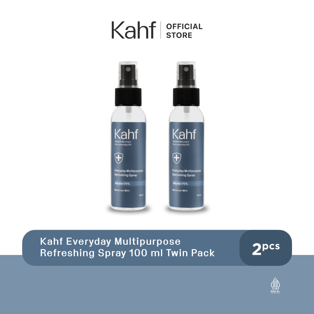 [Pre-Order] Kahf Everyday Multipurpose Refreshing Spray 100 ml Twin Pack - Spray Higienis Lawan Bakt