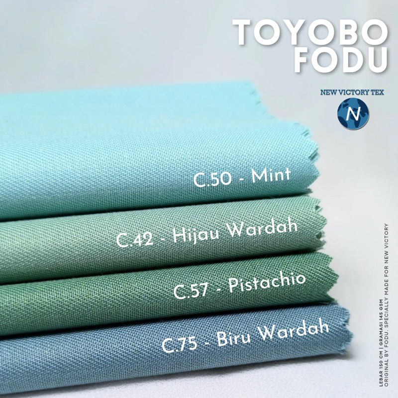 Kain Katun TOYOBO FODU TOMSON  0.5 Meter  Original Quality l Toyobo Fodu