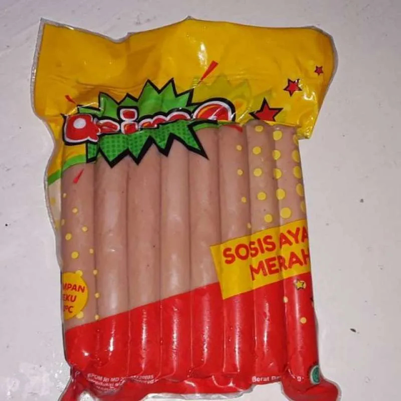 

Sosis Ayam | Chicken Sausage Asimo 500gr isi 15 batang