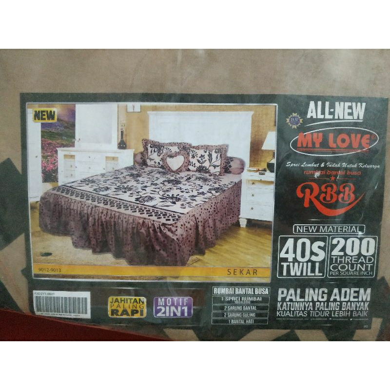Obral Sprei Rumbai/RBB My Love Original 180x200