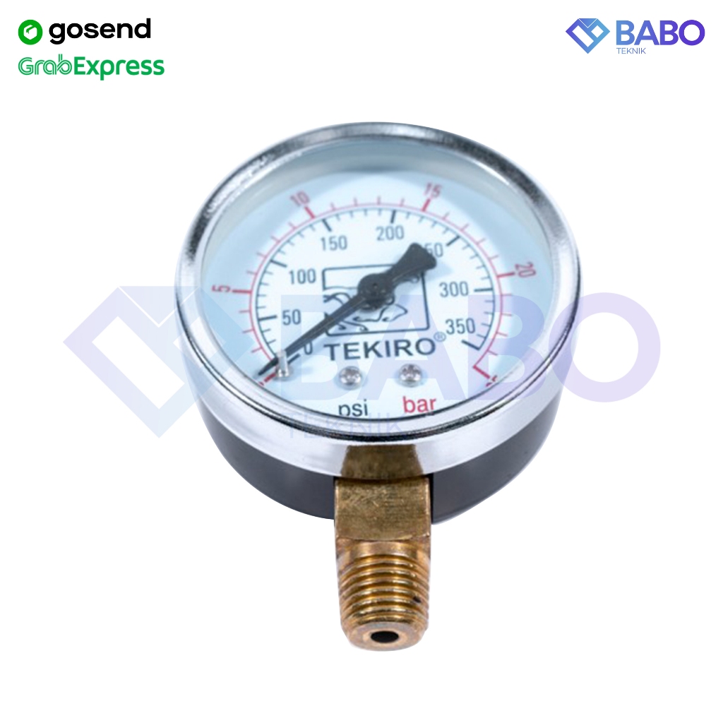 TEKIRO Manometer 25 bar TEKIRO Pressure Gauge 25 bar TEKIRO Manometer TEKIRO Mano Meter 25 bar TEKIR