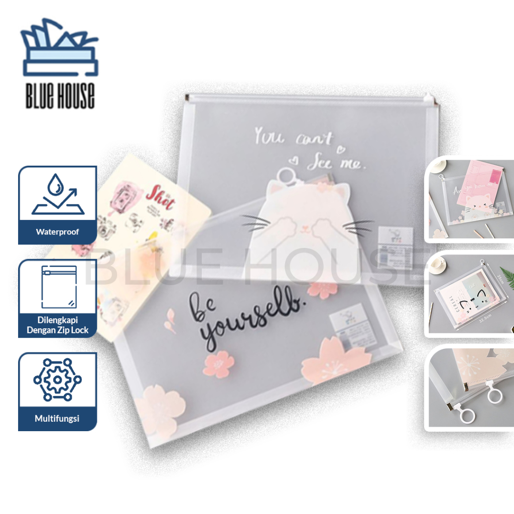 

Map Zipper Lock Transparan PVC Waterproof Tempat Penyimpanan File Dokumen Buku ATK Serbaguna