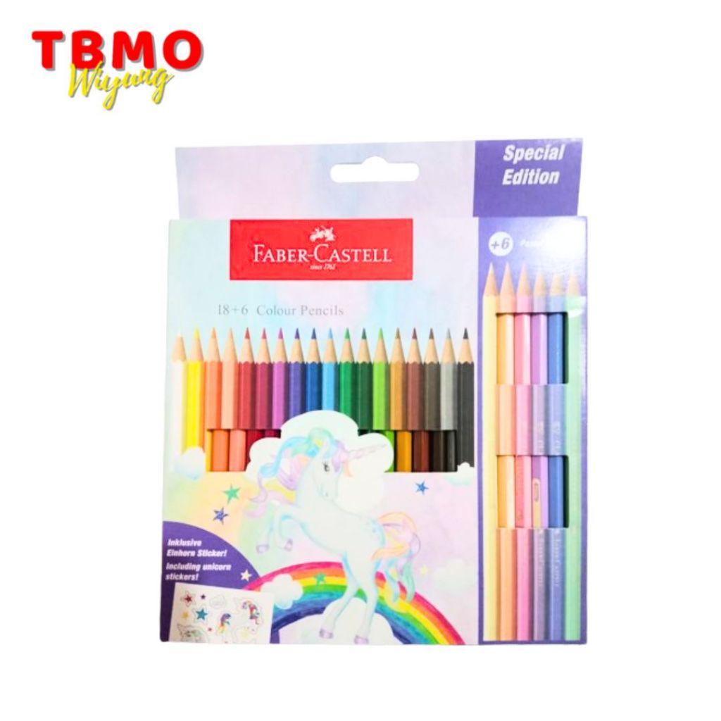 

Tbmo Colour Pencil Unicorn 24 Warna 115128 Faber-Castel / Pensil Warna