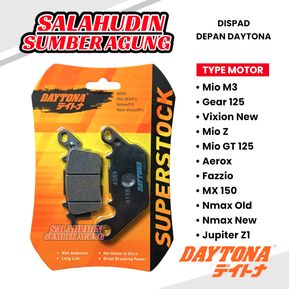 Kampas Rem Dispad Depan Mio M3 Nmax Aerox Fazzio Gear 125 Mx 150 Jupiter Z1 Vixion New Original Dayt