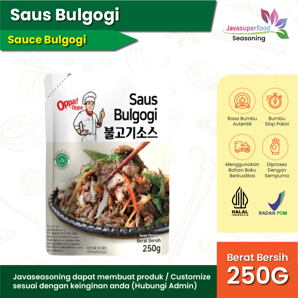 

[Halal] Saus bulgogi korea 250gr / Sauce bulgogi saus daging BBQ STEAK.