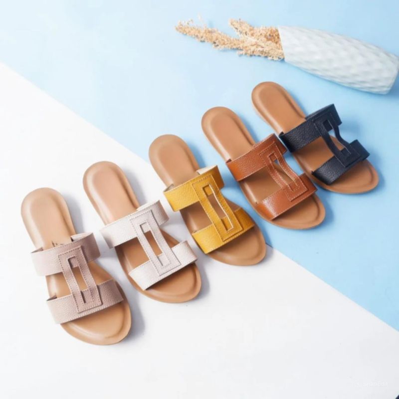 Sandal kulit wanita model terbaru sandal kulit garut