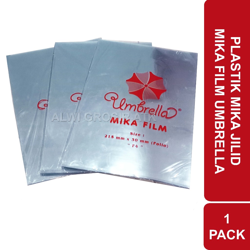 

PLASTIK JILID TRANSPARAN / MIKA FILM 100 LEMBAR UMBRELLA | 1 PACK