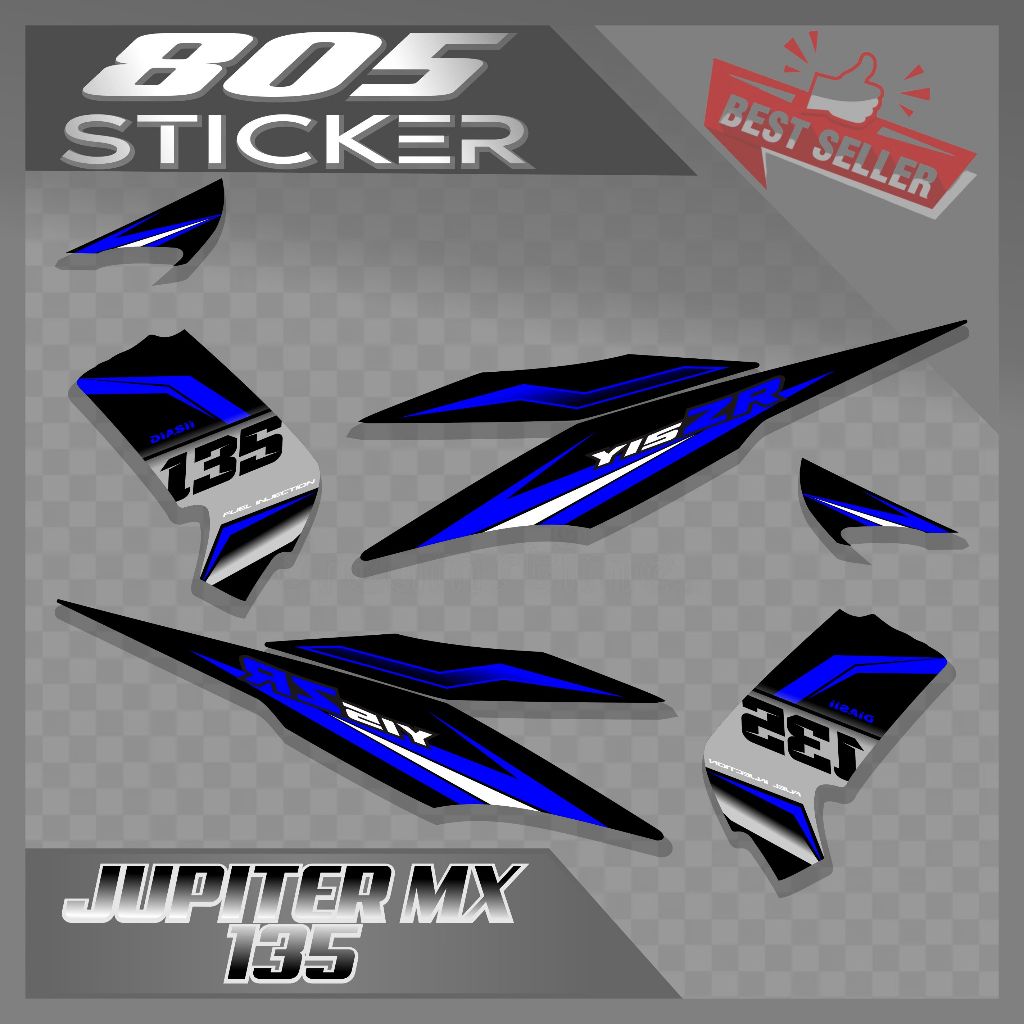 STRIPING STIKER JUPITER MX 135/STIKER MX OLD/LAMA STRIPING MOTOR JUPITER MX 135 LAMA