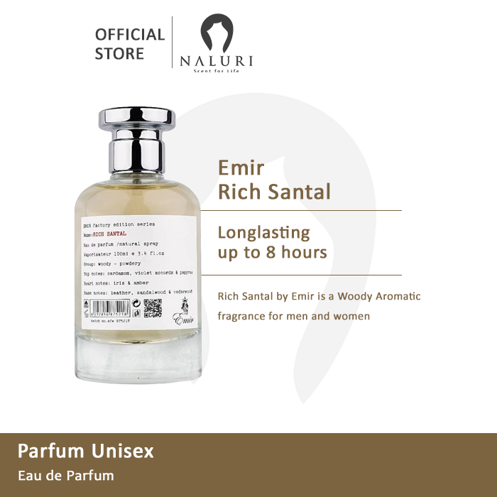 Parfum Emir Factory Edition Rich Santal for Unisex EDP 100ml