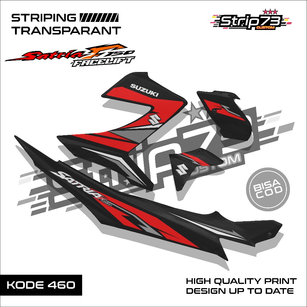 460 STRIPING TRANSPARAN SATRIA FU FACELIFT - STRIPING TRANSPARAN SATRIA FU FACELIFT PREMIUM