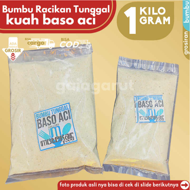 

GROSIRAN - 1KG BUMBU TUNGGAL Kuah BASO ACI isi 4x250gr by GG (Bisa COD/Grosir/Kargo)