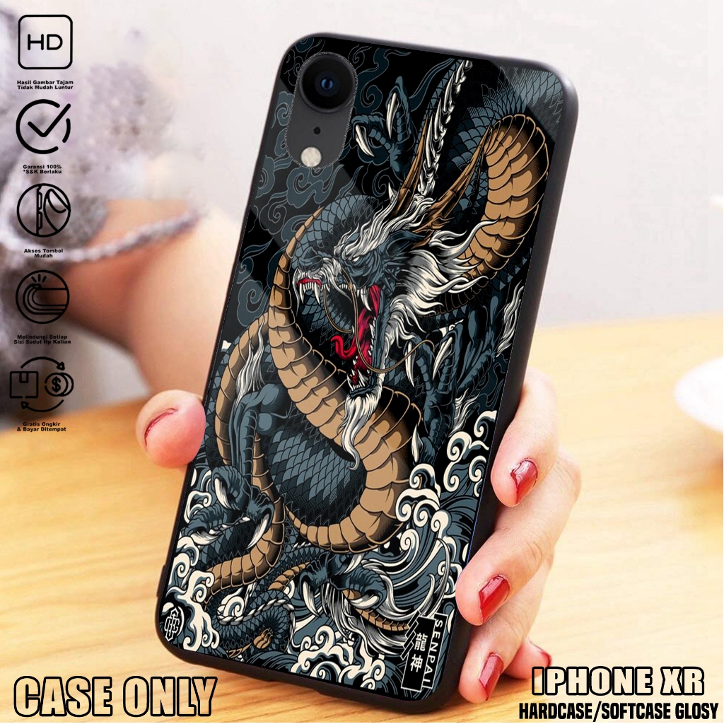 Case IPHONE XR  - Casing IPHONE XR [ DRGN ] Silikon IPHONE XR  - Kesing Hp - Casing Hp  - Case Hp - 