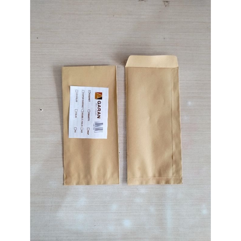 

(PACK) Amplop Coklat Dinas / Kabinet GARAN Tanpa Lem Isi 100lbr (min. order 3 pack)