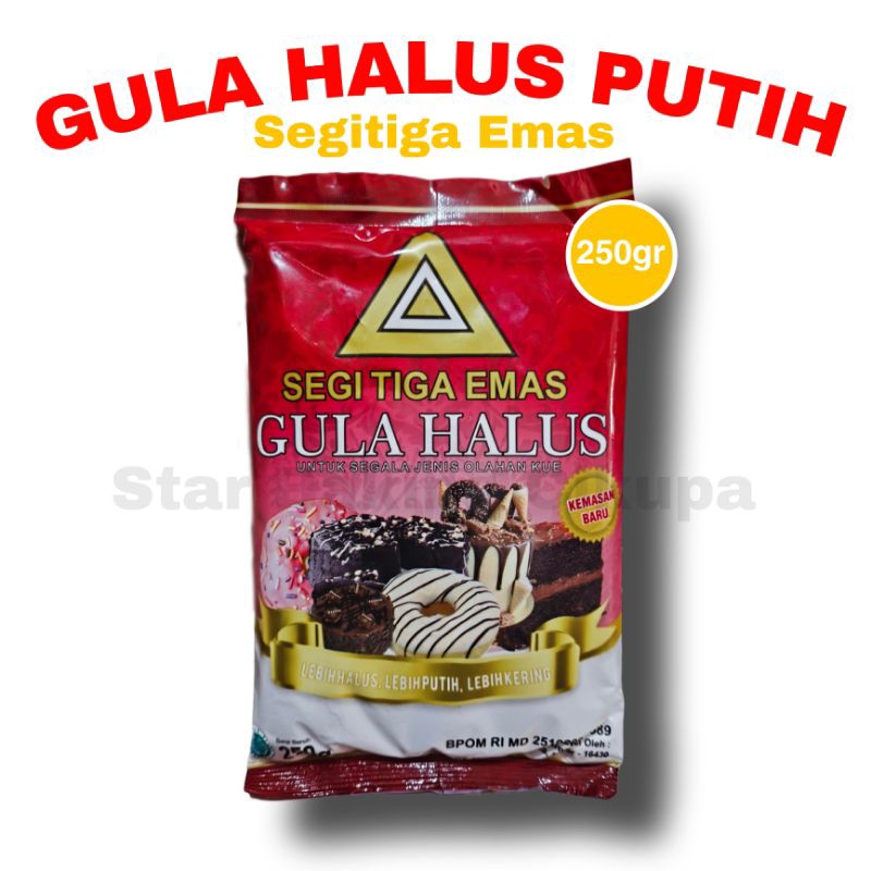 

GULA HALUS SEGITIGA EMAS 250gr Gula tabur halus