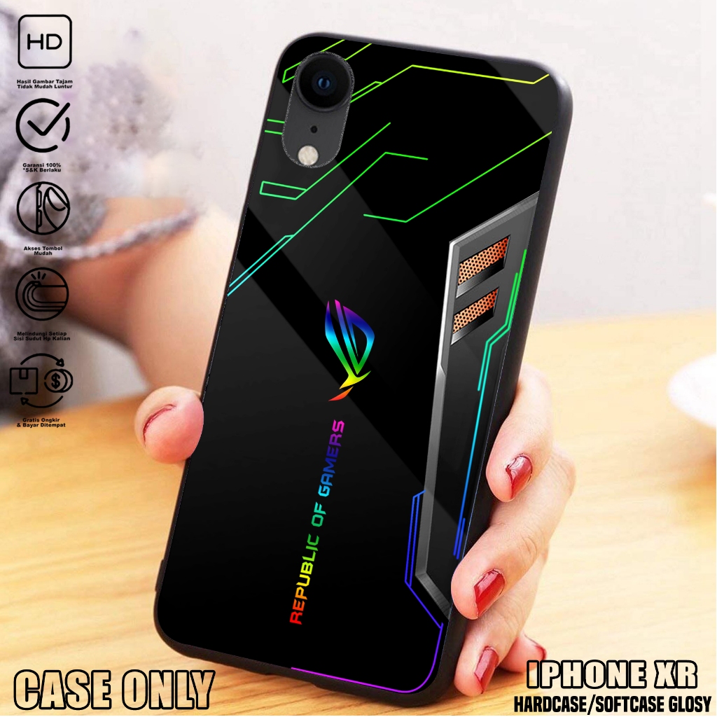 Case IPHONE XR  - Casing IPHONE XR [ ROG ] Silikon IPHONE XR  - Kesing Hp - Casing Hp  - Case Hp - C