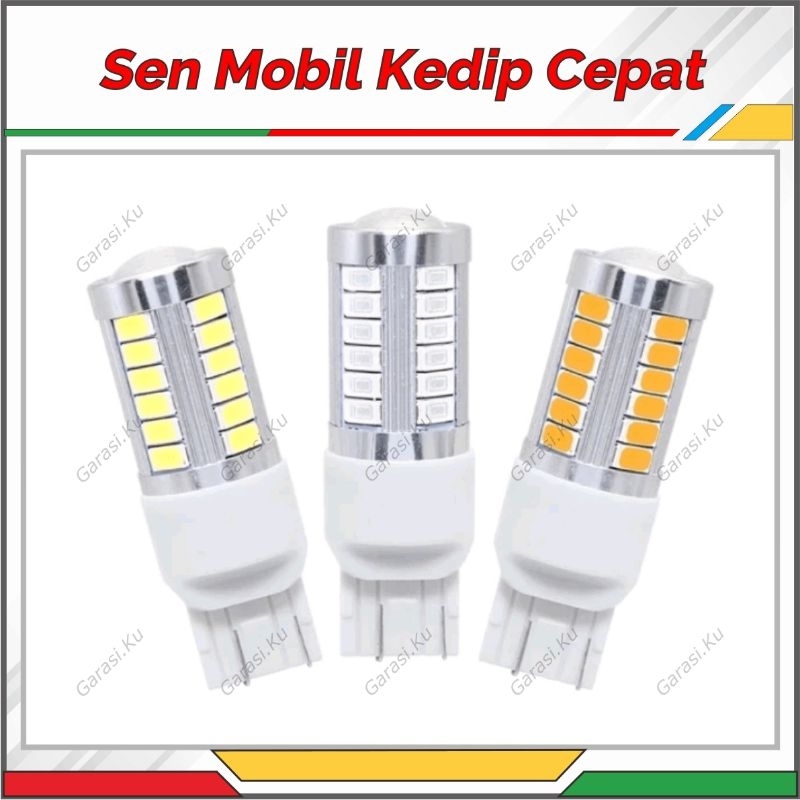 SEN MOBIL KEDIP CEPAT LAMPU SEIN LED 33 MATA T20 7440 7443 GEPENG TANCAP AVANZA XENIA ALL NEW GRANDM