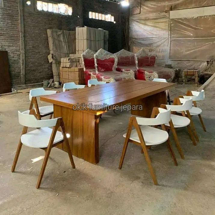 set+meja+makan+jati+minimalis+retro+mewah+8kursi