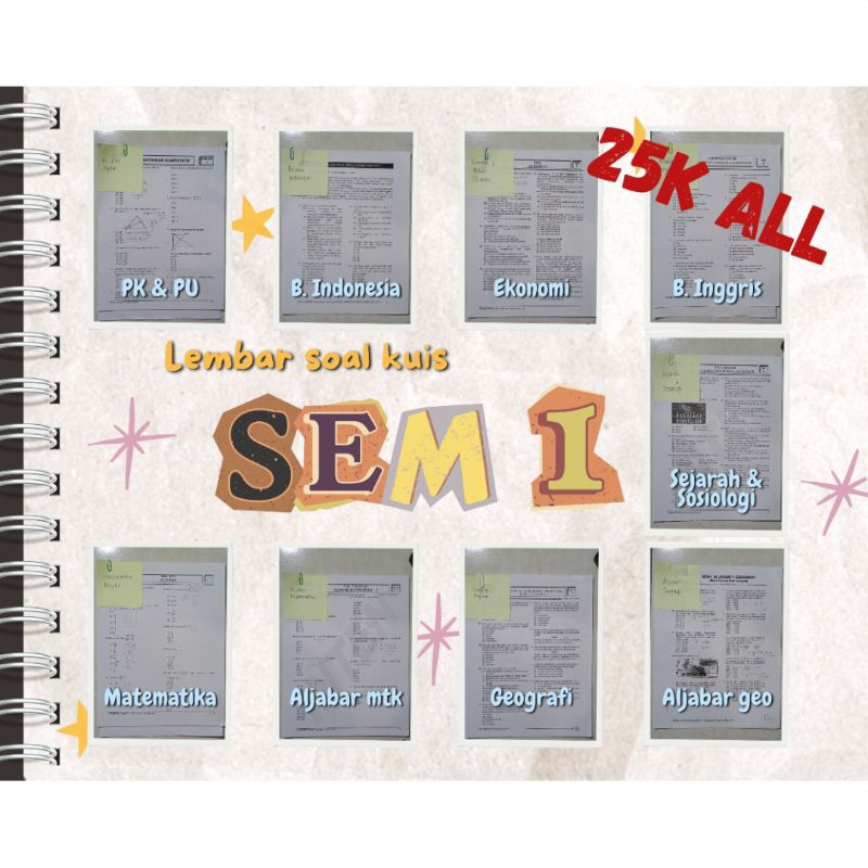 Lembar Soal Diskusi, Kuis, dan Mandiri INTEN 2024