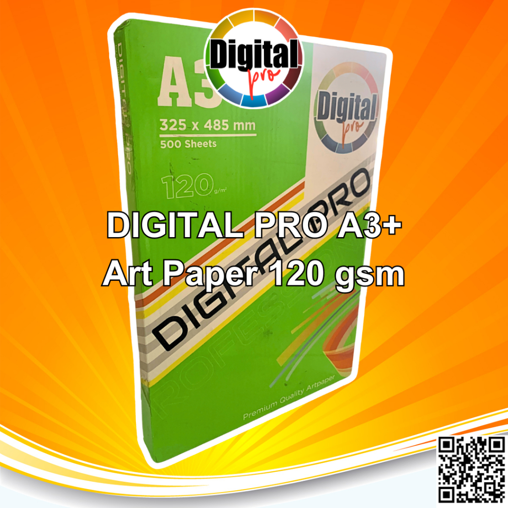 

HJK Digital PRO Gloss Kertas Art Paper Carton 150Gsm, 120Gsm Golden Coin 150Gsm A3+ Digital Print