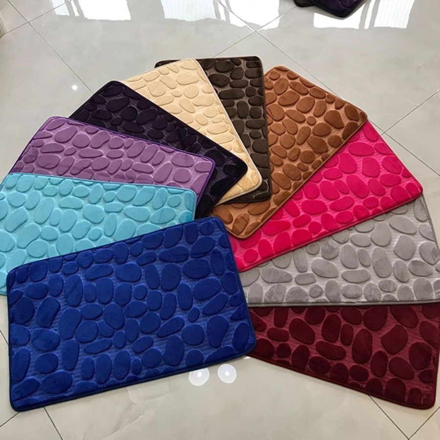 MH - Keset Kaki Foam 40x60cm Anti Slip Kamar Mandi Dapur Keset 40x60