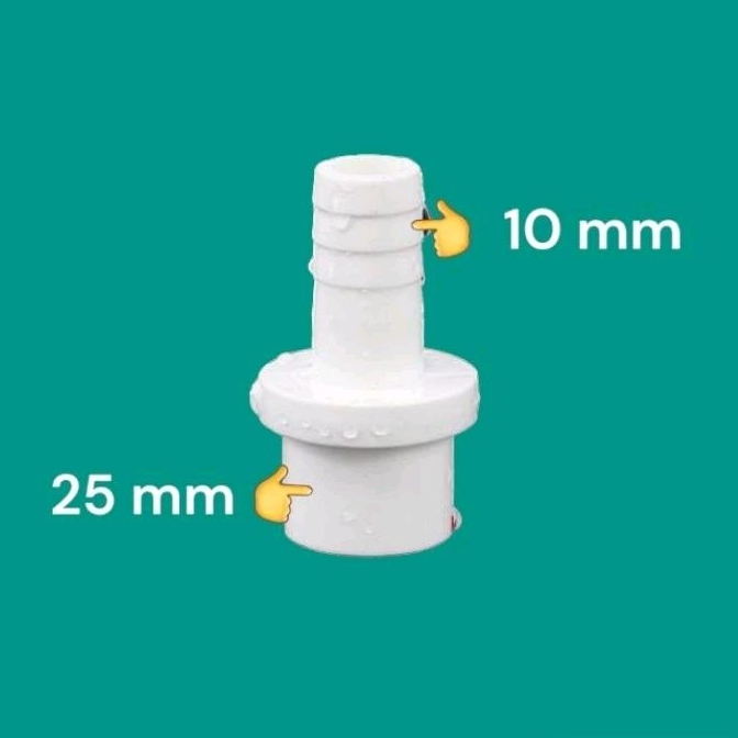 Konektor adaptor selang ke pipa pvc