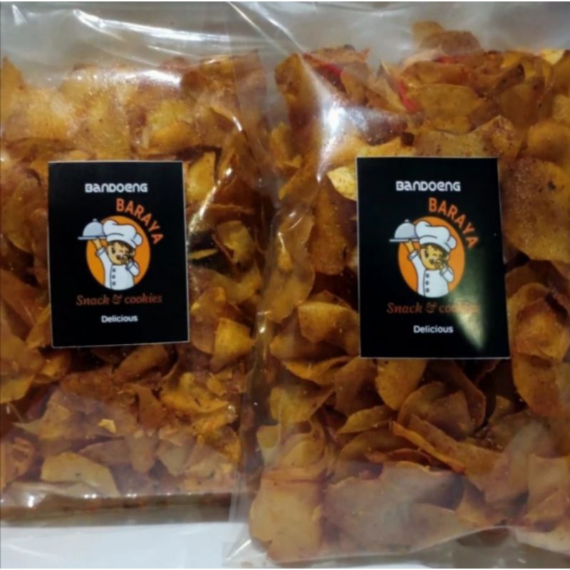 

Keripik Singkong RIKI ASLI Rasa Pedas Kari Kripset Keripik Setan Cimahi Pojok Bandung 250g