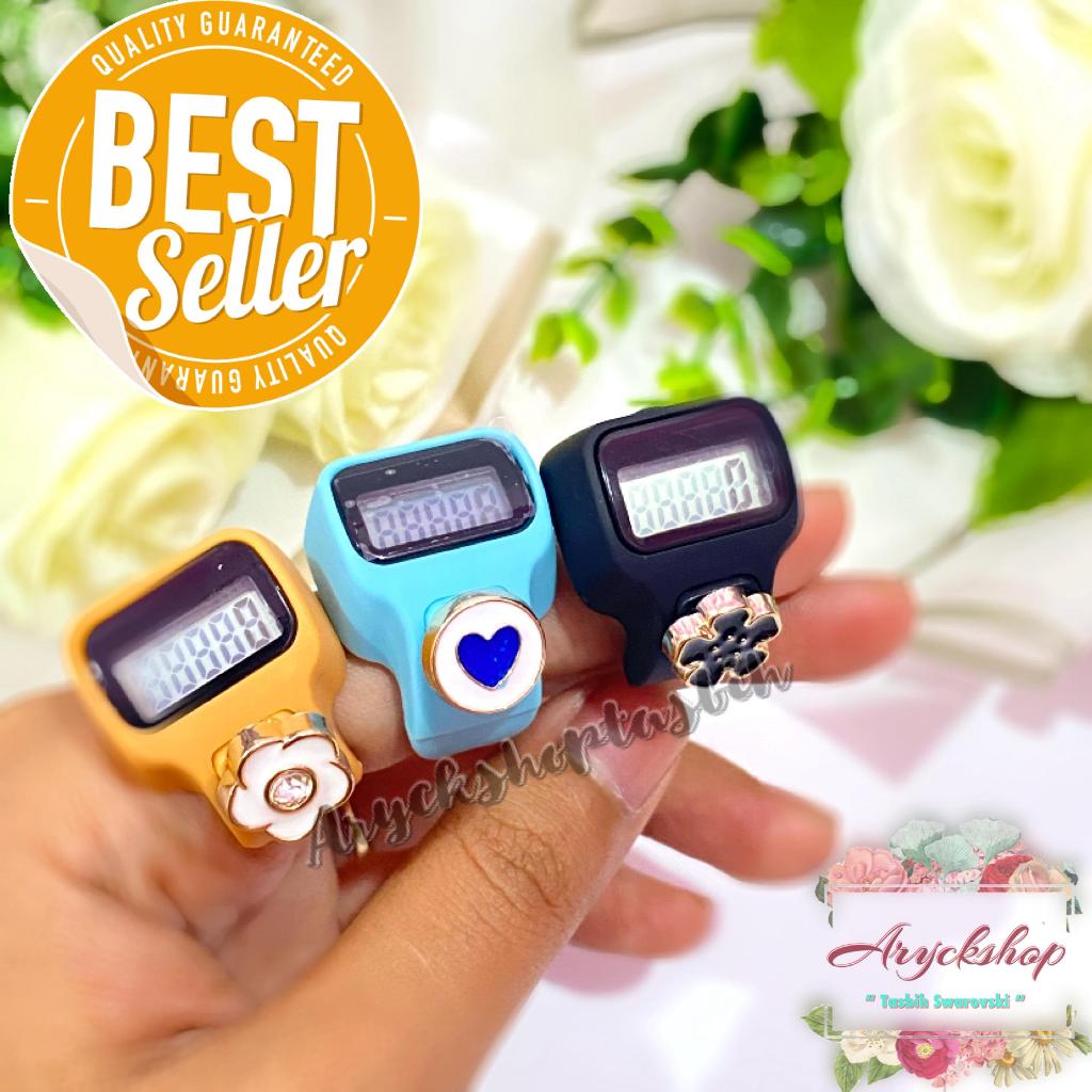Tasbih Digital Led Mini Tombol Cantik Ring Led Cincin Dzikir Tasbeh zikir Digital Blink bling