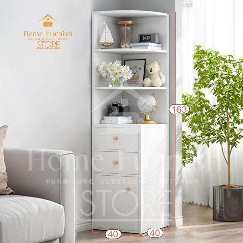 Rak sudut serbaguna / rak sudut minimalis