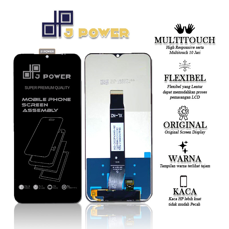 LCD TOUCHSCREEN XIAOMI REDMI A1 A1+ PLUS - REDMI A2 A2+ PLUS POCO C50 C51 LCD TS FULLSET