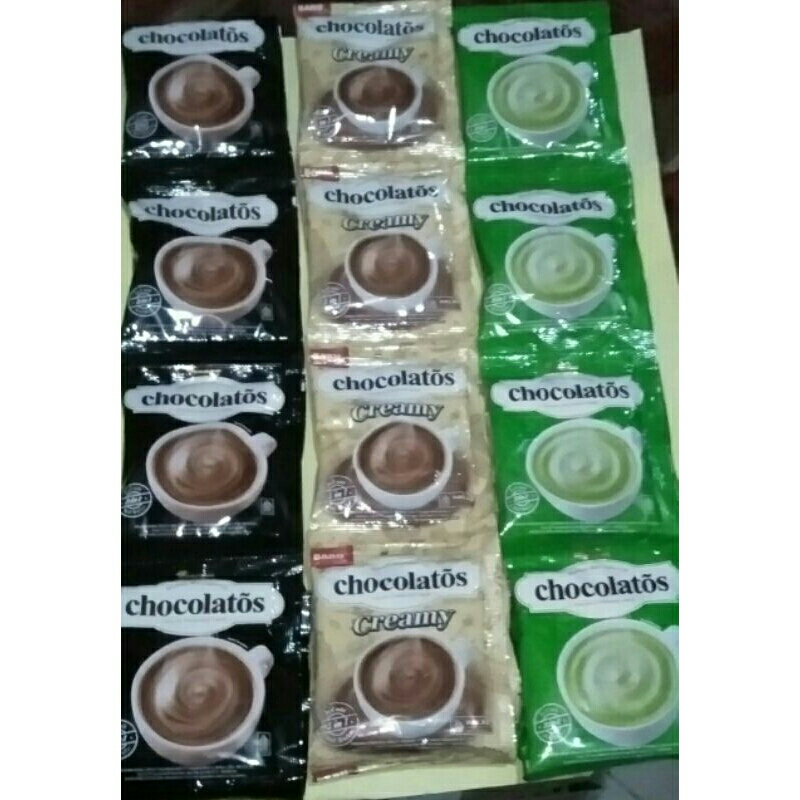 

CHOCOLATOS DRINK ISI 10 SACHET-HITAM CREAMY MATCHA-MINUMAN BUBUK CHOCOLATOS