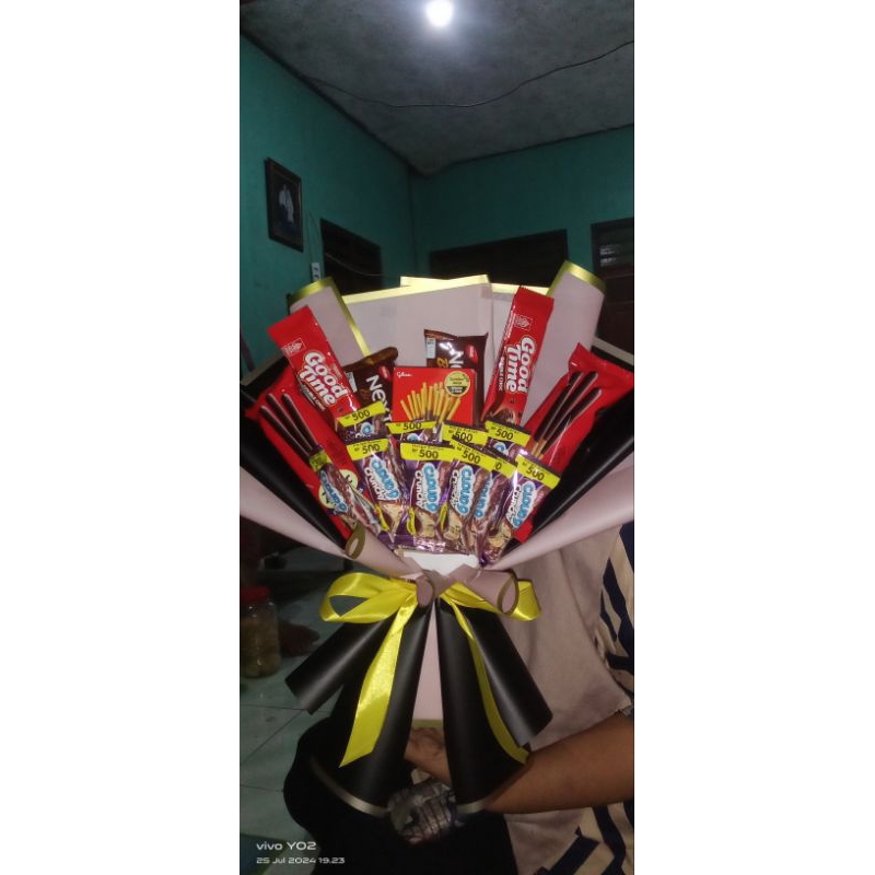

buket snack serba coklat buket untuk pacar