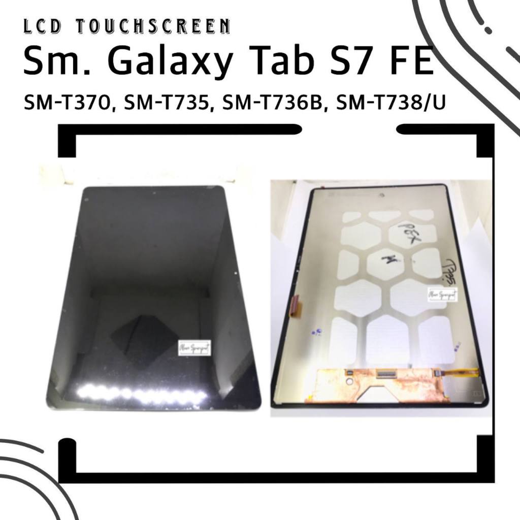 LCD TAB SAMSUNG GALAKSI S7 FE  SM-T730 , T735, T736B T738/U FULLSET