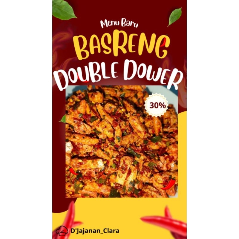 

PROMO 30%!!! BASRENG ½ KILO DOUBLE DOWER MELEDAK!! VARIAN DAUN JERUK, RENYAH GURIH, GARING, MENU BARU!!