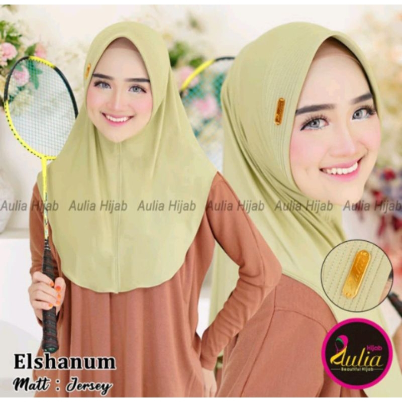 Hijab Sport Aulia Size M // Jilbab Sporty Kerudung Daily Sport Bahan Jersey Tebel Premium (Clarissa_