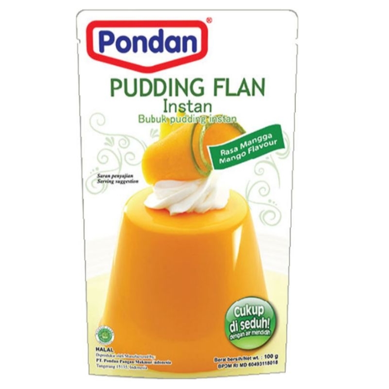 

Pondan pudding flan rasa mangga - bubuk 100 gram