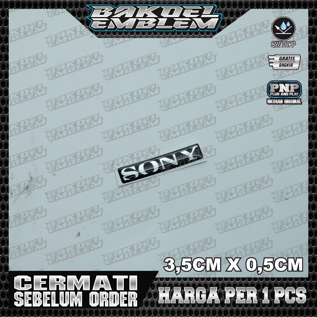 EMBLEM AUDIO SONY, EMBLEM SPEAKER SONY, (SONY)