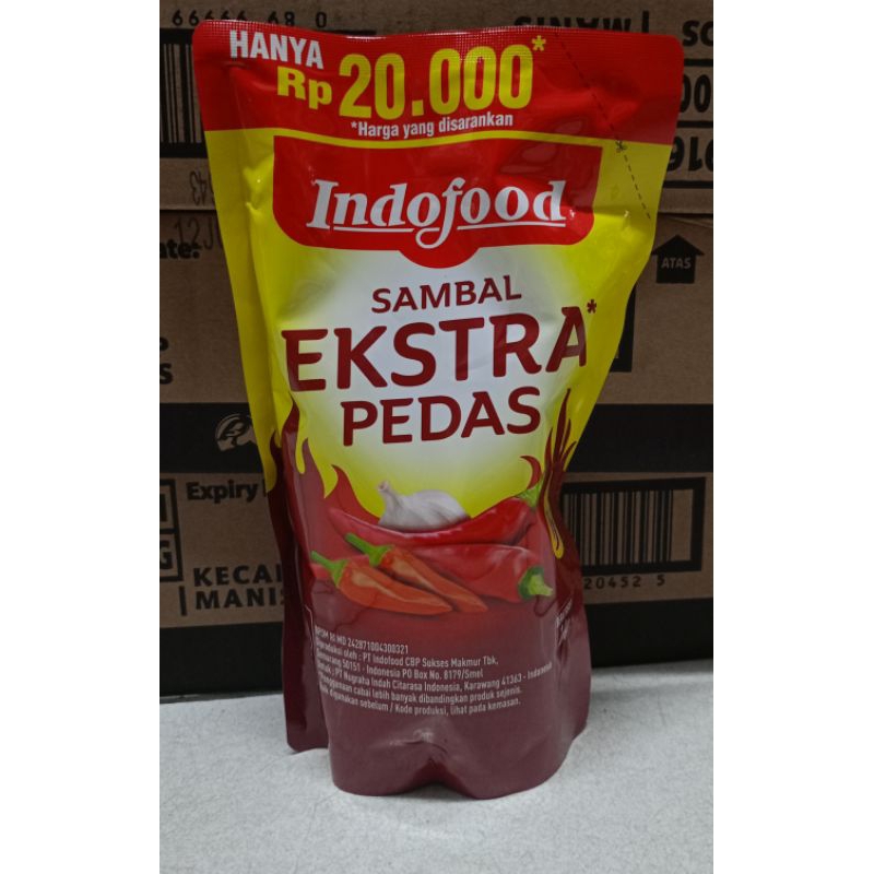 

Indofood Sambal Extra Pedas 1kg Poch