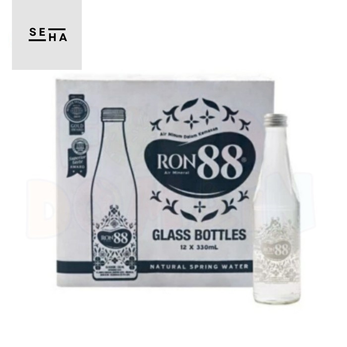 

RON88 Air Mineral Botol Kaca 330ml x 12 Botol (KHUSUS SAMEDAY & INSTANT)