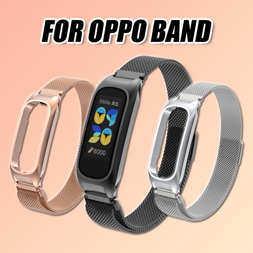 KODE C6P4 Strap Metalic OPPO Band Tali Pengganti OPPO Band Berbahan Metal Magnetic Strap OPPO oppo b