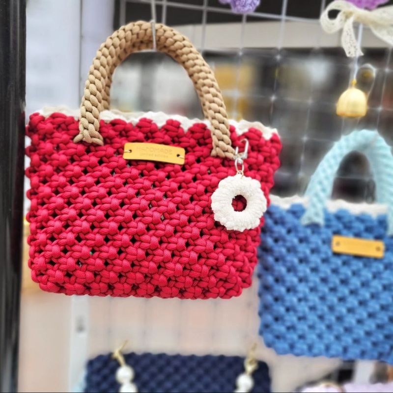 Mini bag macrame/tas kecil macrame