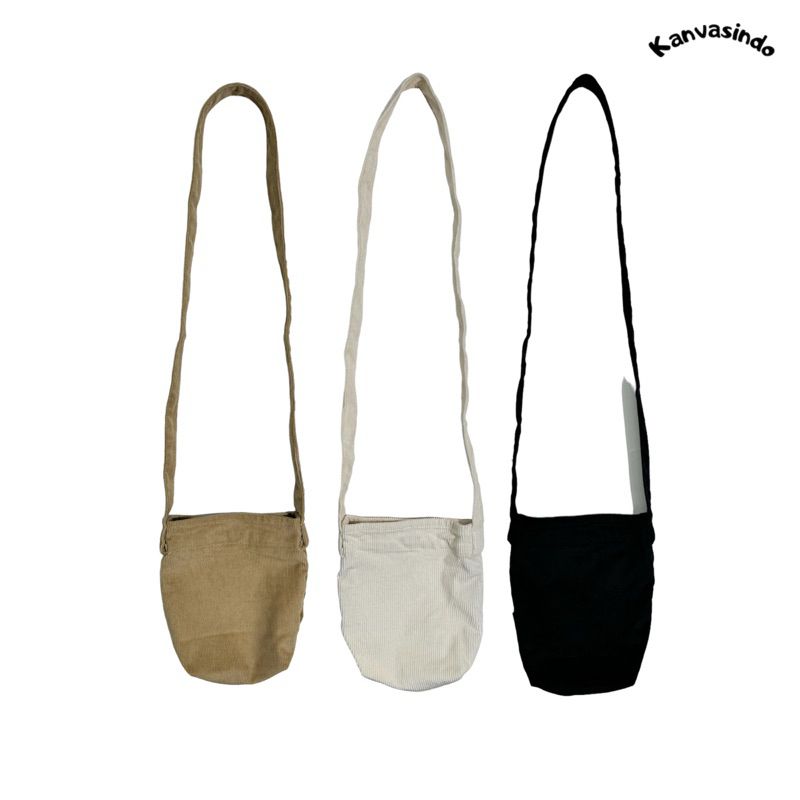 KANVASINDO Sling Bag Mini Corduroy / Tas Selempang Mini Corduroy - 4 Color