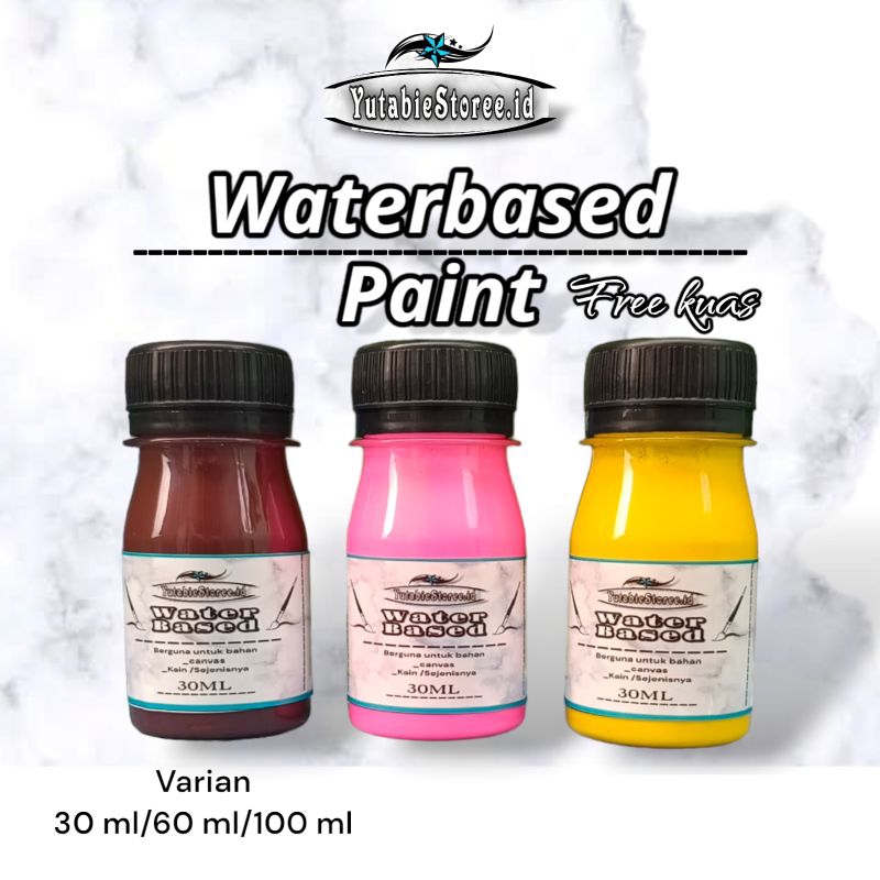 Waterbased paint Cat Sepatu Canvas Cat topi Cat kain Cat bahan kain