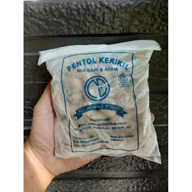 

Pentol Kerikil Nilamas 410gram | Pentol Kecil | Pentol Mix Sapi Ayam
