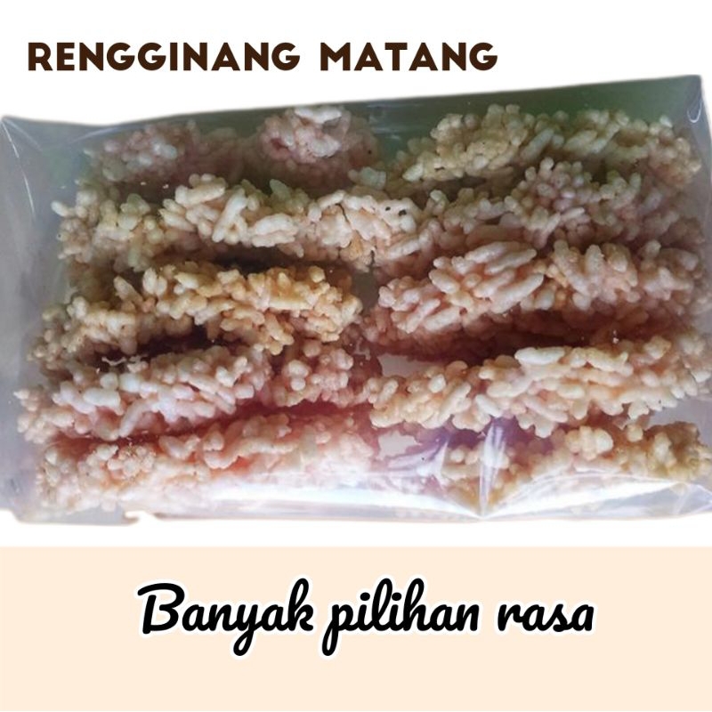 

Rengginang Matang Rasa Terasi-Bawang/original-ketan Hitam-Manis