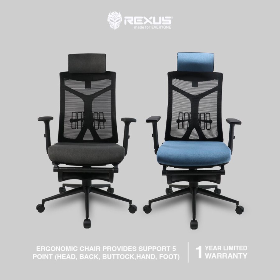 Ergonomic Office Chair Kursi Kantor Rexus NC-1 / NC1 MAX