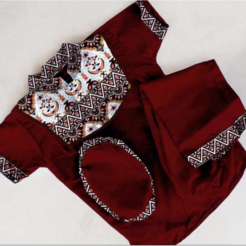 ONE SET BAJU KOKO BATIK SULTAN ANAK COWOK TERMURAH/USIA 1-10 TAHUN