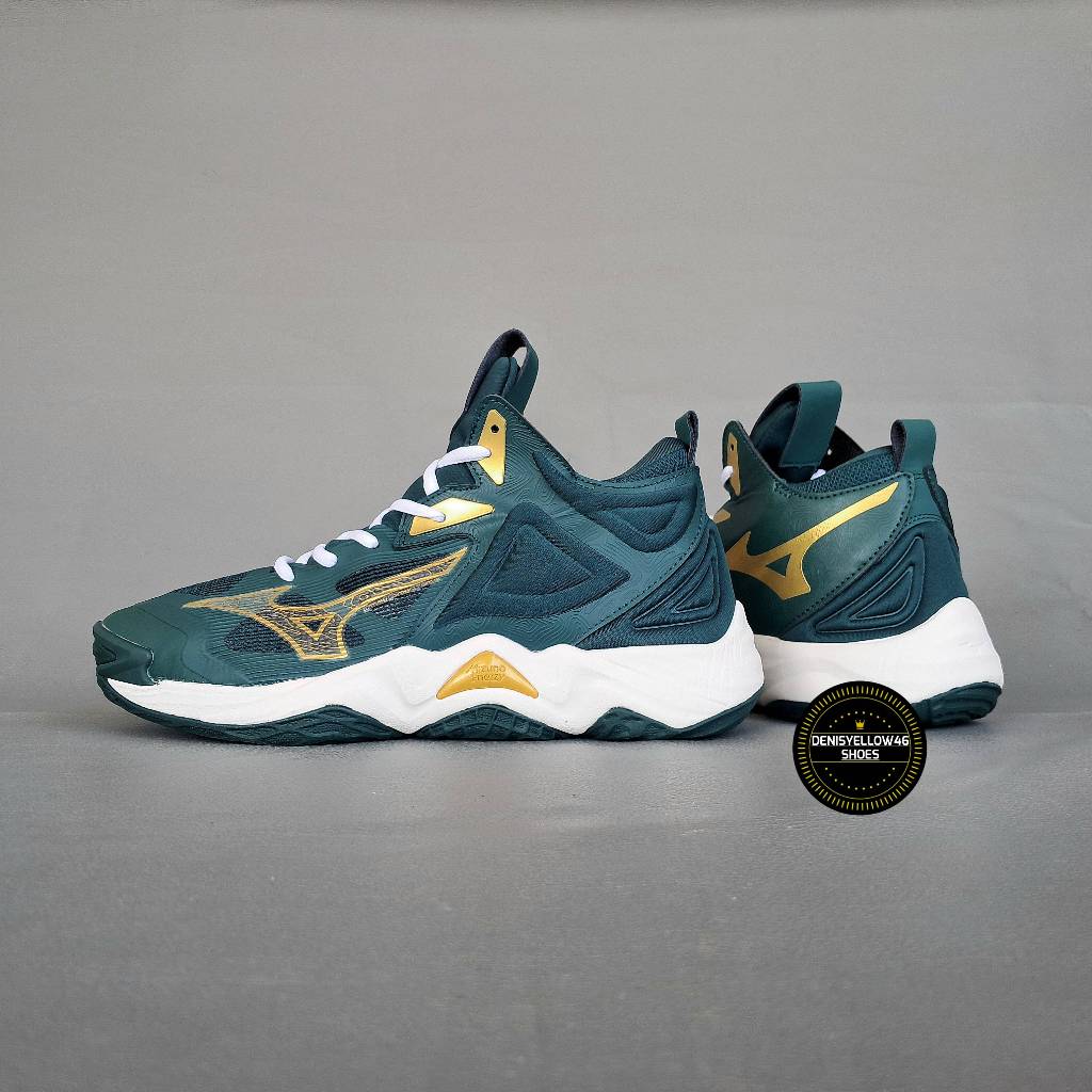 DENISYELLOW46 | SEPATU VOLI MIZUNO | WAVE MOMENTUM PUTIH VOLLY BADMINTON PRIA WANITA COD
