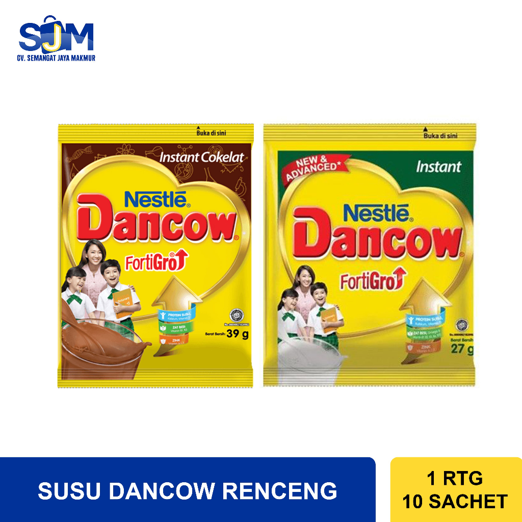 

Dancow Susu Bubuk Coklat Instant Sachet per renceng isi 10bks