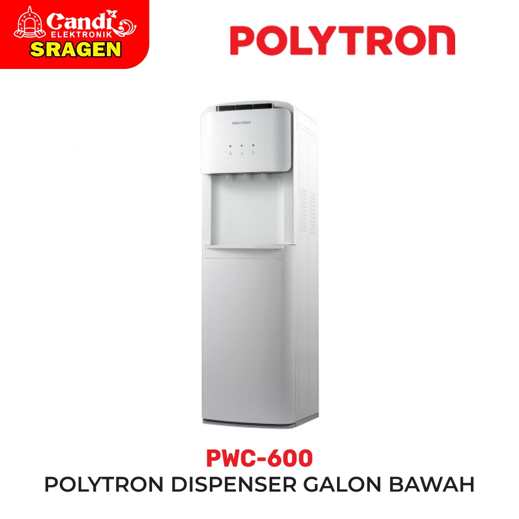 POLYTRON Dispenser Air Galon Bawah Panas, Dingin & Normal - PWC-600